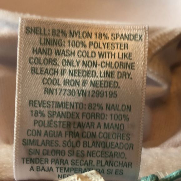 NWT Kona Sol stripped bandeau bikini top Medium, straps - Picture 5 of 11